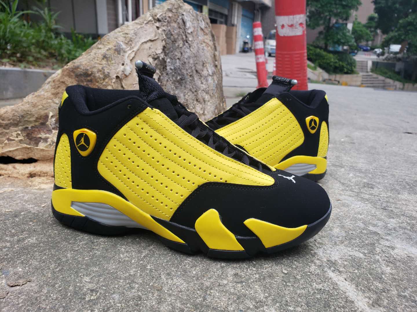 2019 Air Jordan 14 Bumblebee Yellow Black Shoes